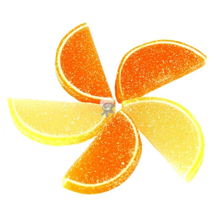 Jelly slices Orange / Lemon / Assorted, 2.5kg, by weight, 100g. – Tasty Deli